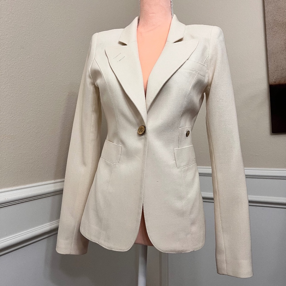 Smythe Duchess Blazer, Ivory size 6